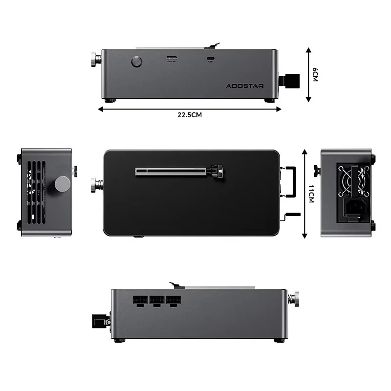 AOOSTAR AG01 AG02 – док-станци – обзор и цена Oculink Egpu Dock Graphics Card
